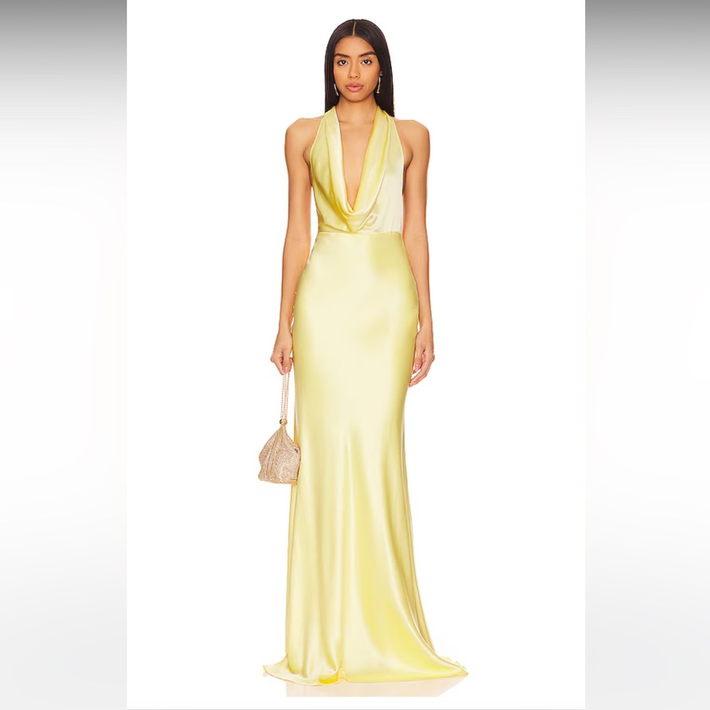 Sau Lee Pearl Gown in Popcorn Yellow